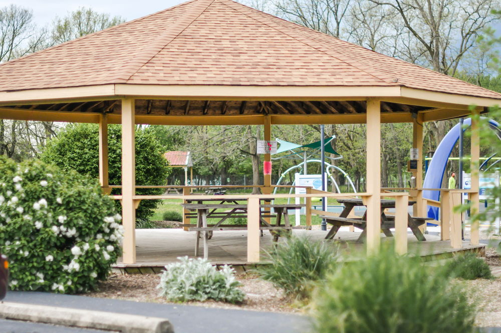 Gazebo overlooking the playground at Independence Park