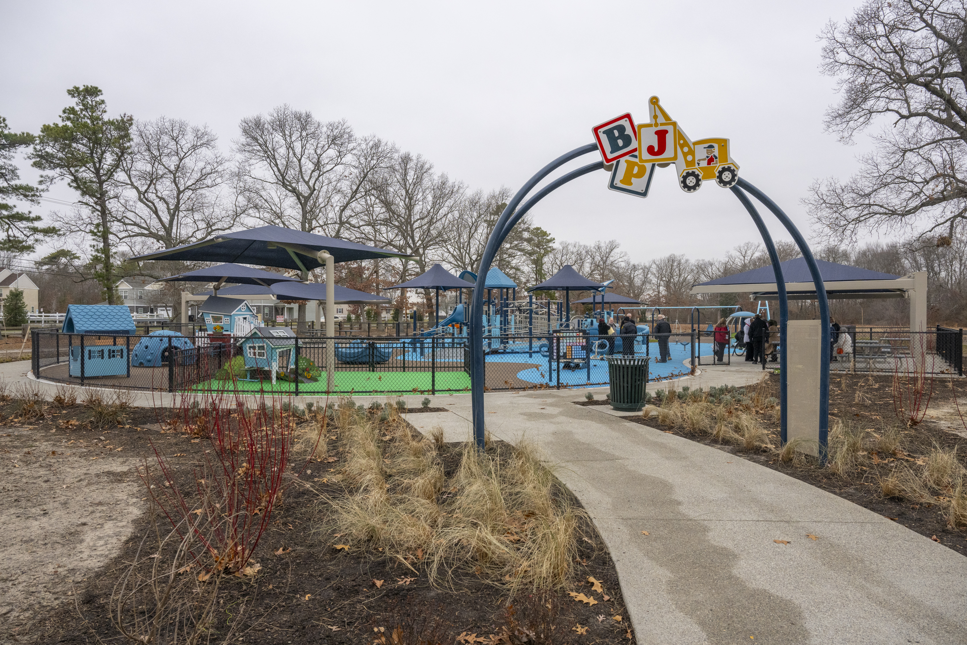 Inclusive play equipment at New Brooklyn Park