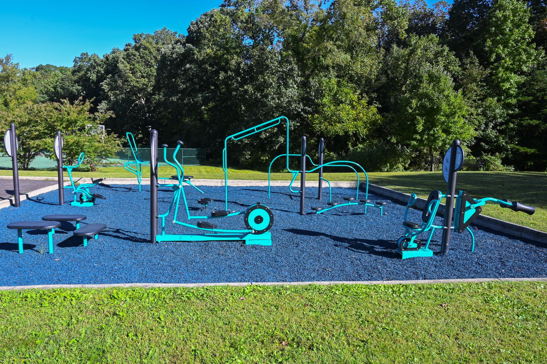 Play structure at the all-access park in Cherry Hill