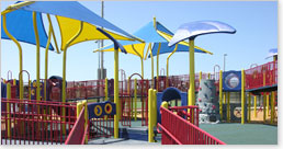 Play structure at Jim Jeffers Park