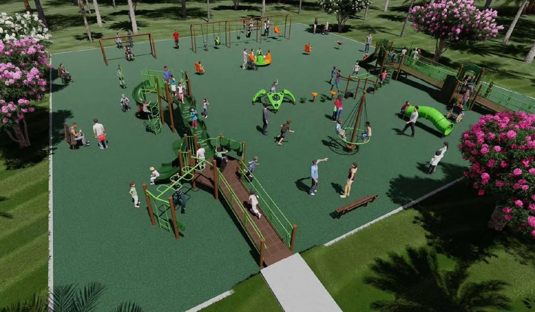 Rendering of the Kamalani Inclusive Playground project at Lydgate Park