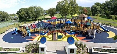 K.A.S.H. Playground play area in Mead Park in Stevens Point