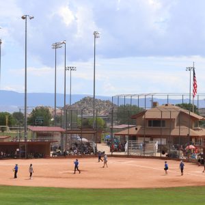 Pioneer Park grounds near Kayla's Hands Playground in Prescott