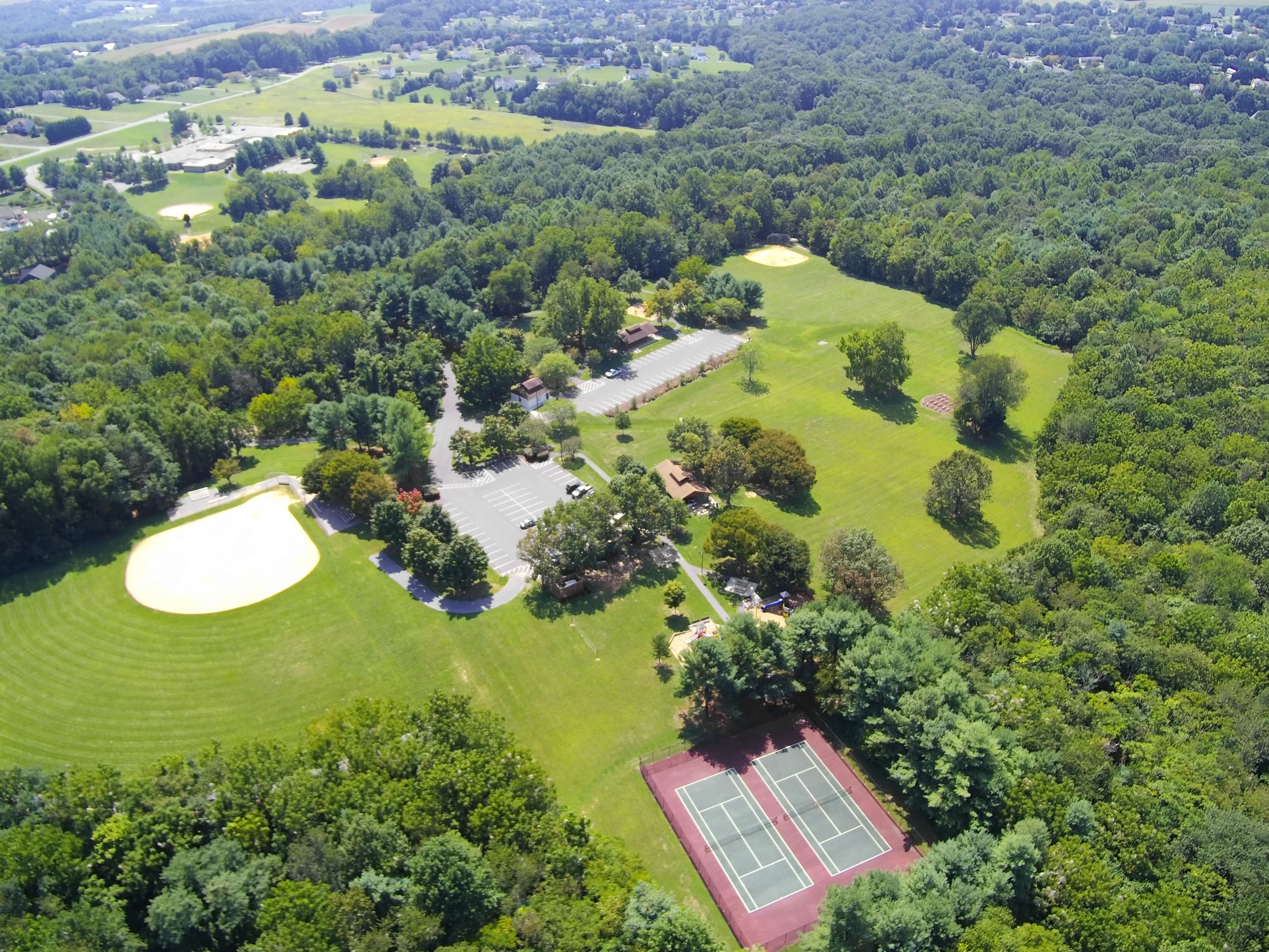 Aerial view of Kemptown Park