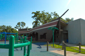 Wide view of Kidz Kove Discovery Park in Gonzales