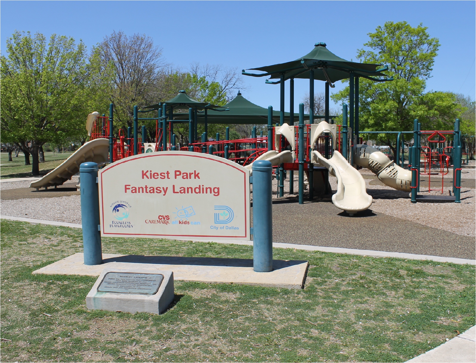 Kiest Park Fantasy Landing on the Dallas accessible parks page