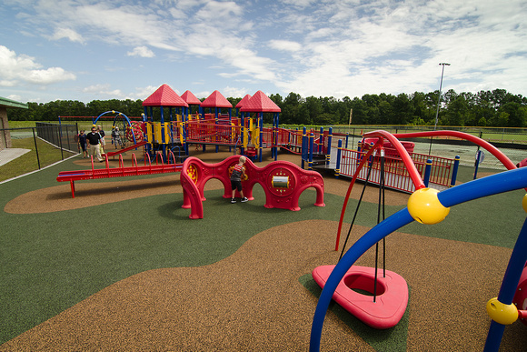 Accessible play area at Kiwanis Miracle Playground in Wilmington