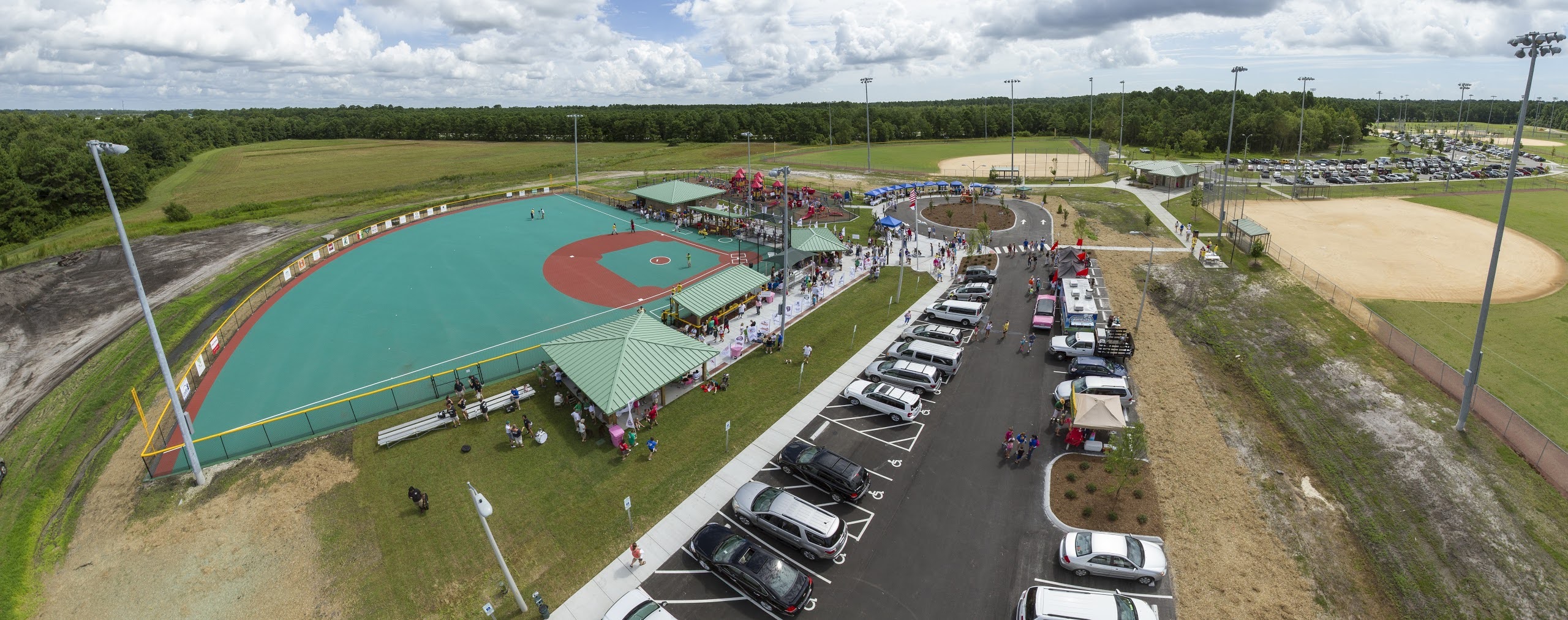 Aerial view of Olsen Park in Wilmington