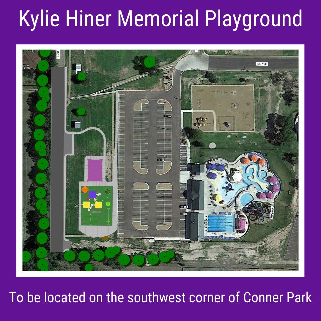 Playground feature view at Kylie Hiner Memorial Playground