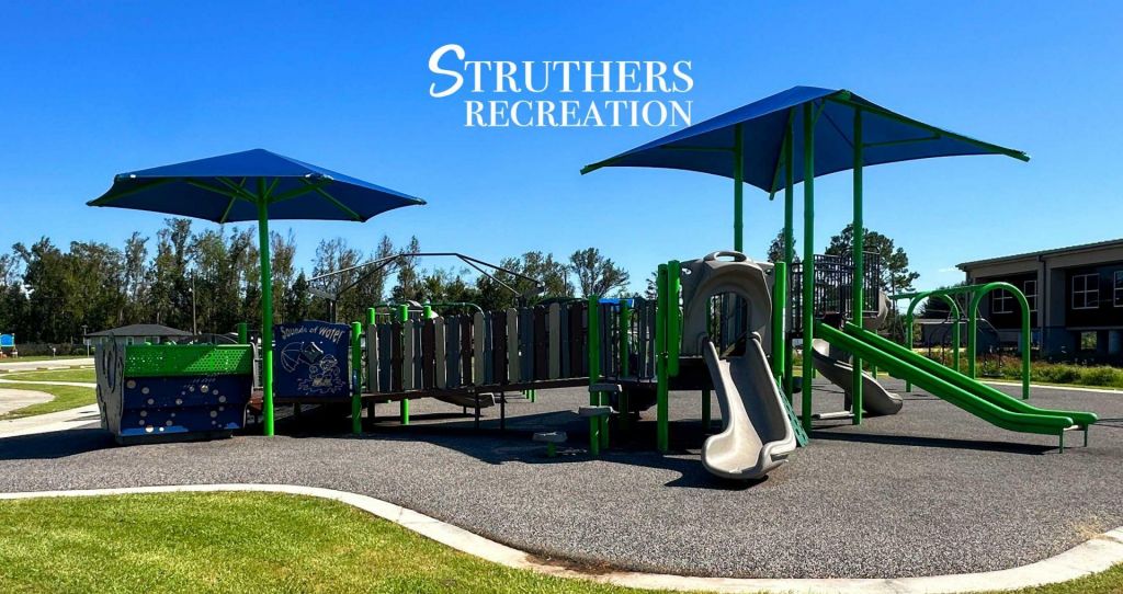 Inclusive play structure at Lagniappe Park