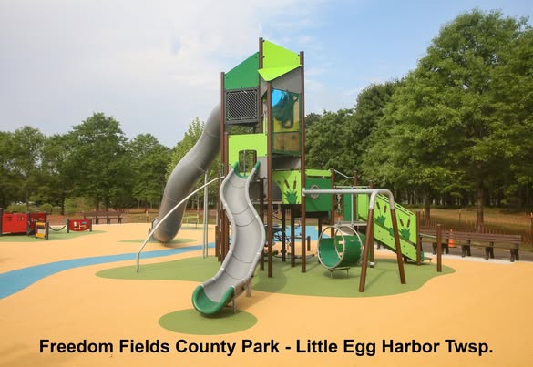 Wide playground view from Ocean County Parks.