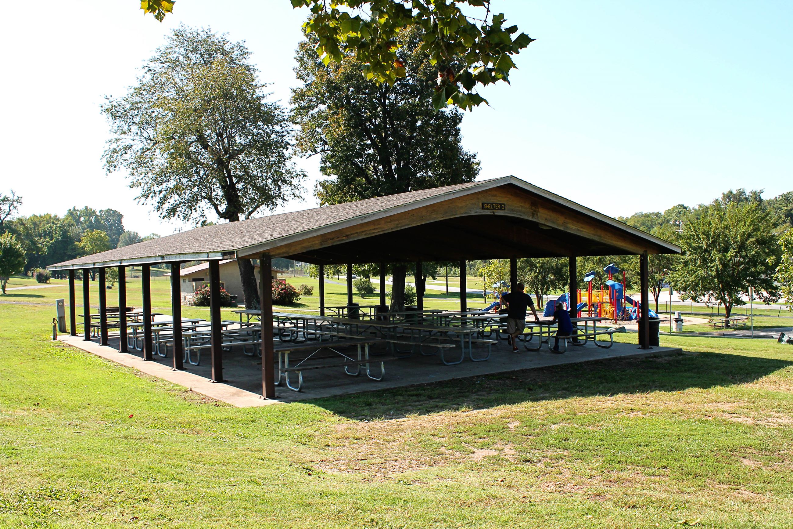 Shelter area at Landreth Park