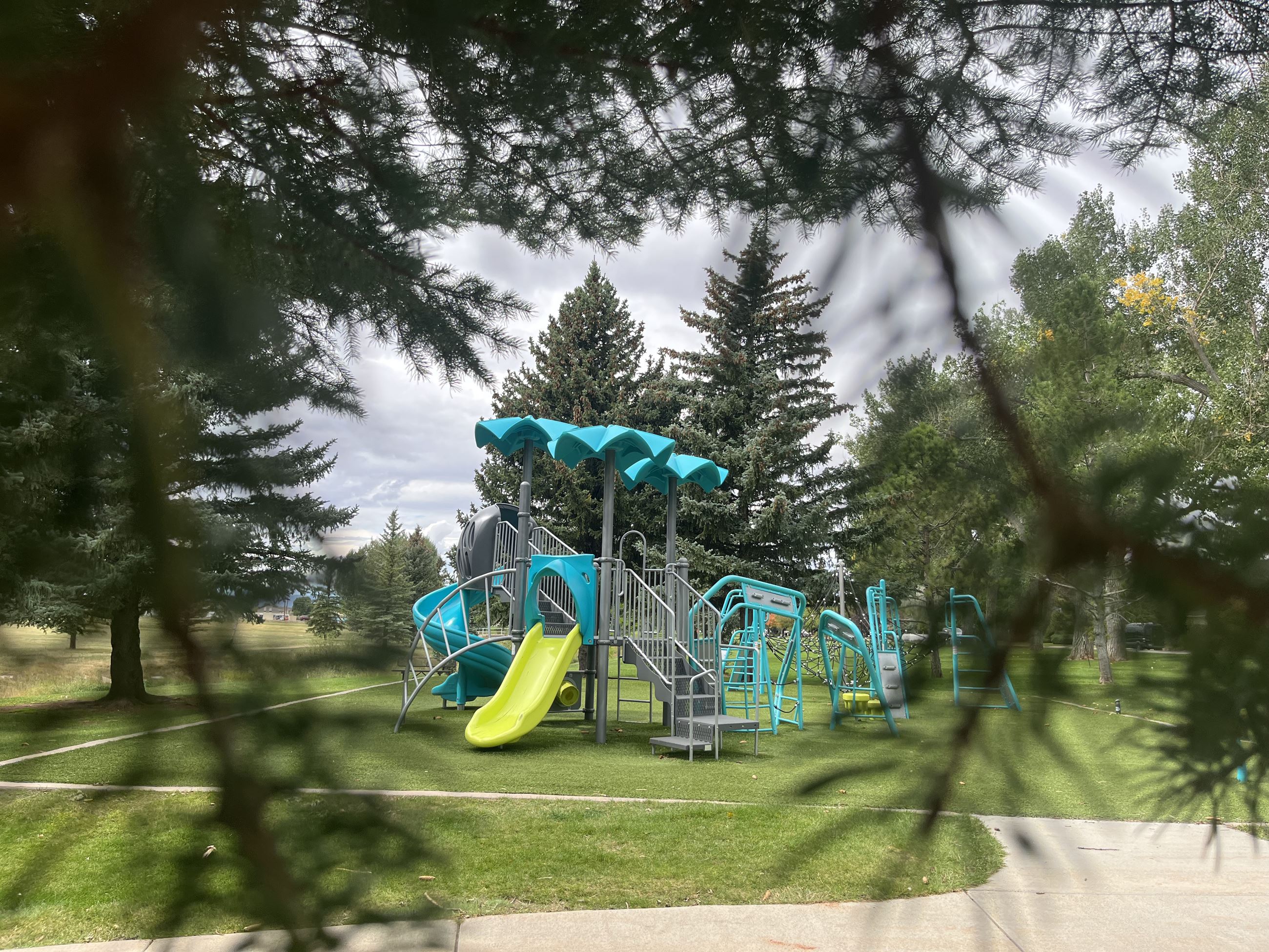 Play structure at LaPrele Park in Laramie