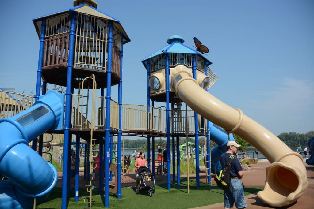 Children's play area at Lazy Dayz Playground