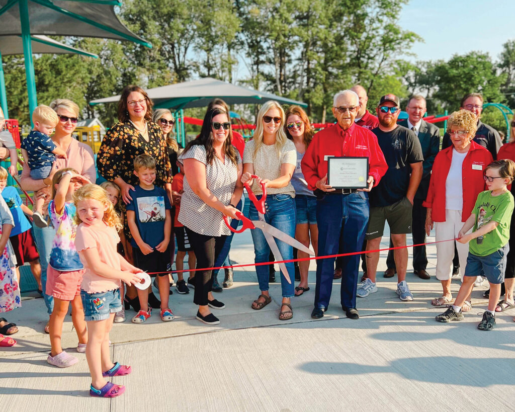 Play structures and accessible surfacing at Sidney's inclusive playground