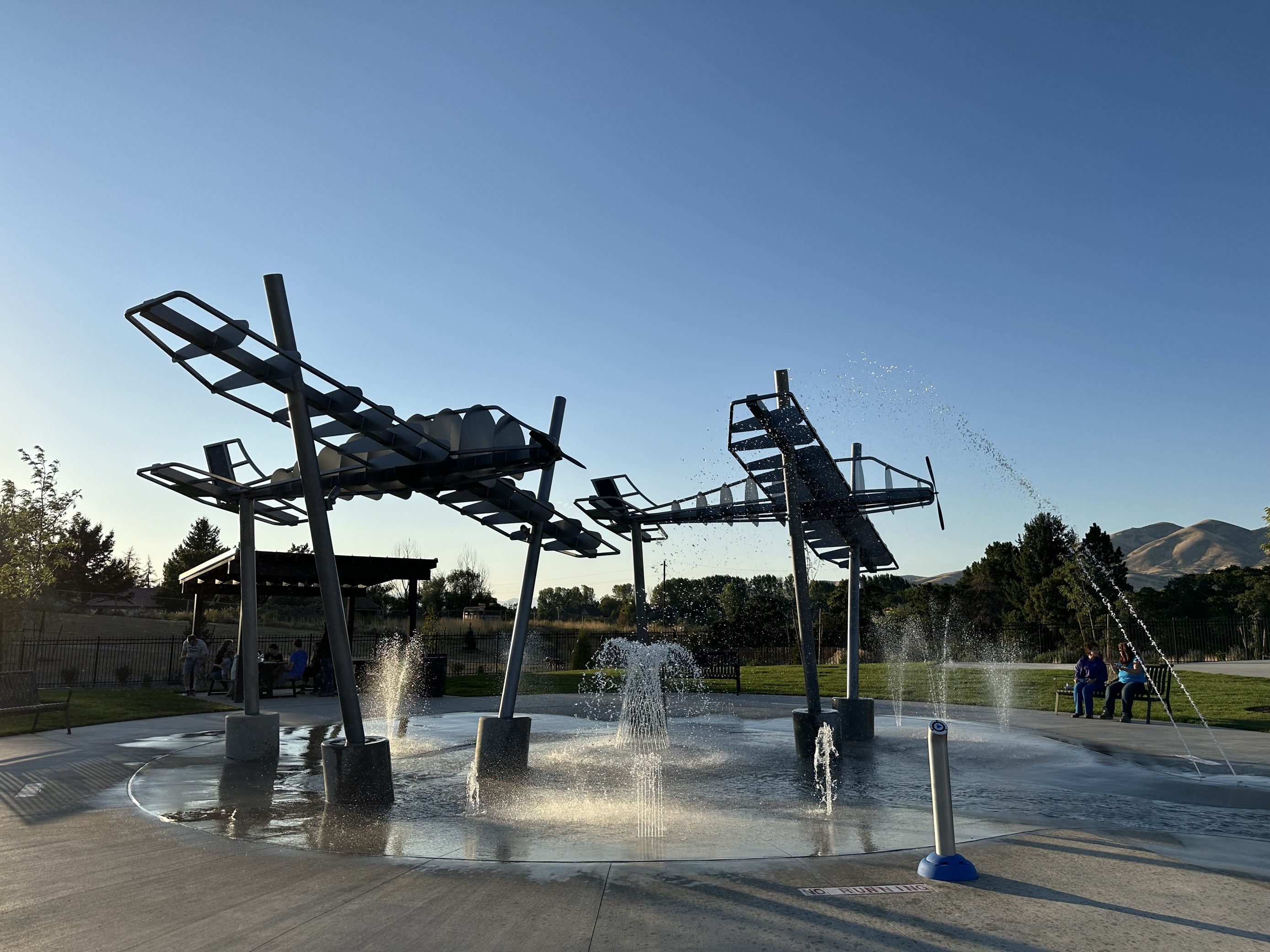 Inclusive play area at Lehi City Family Park