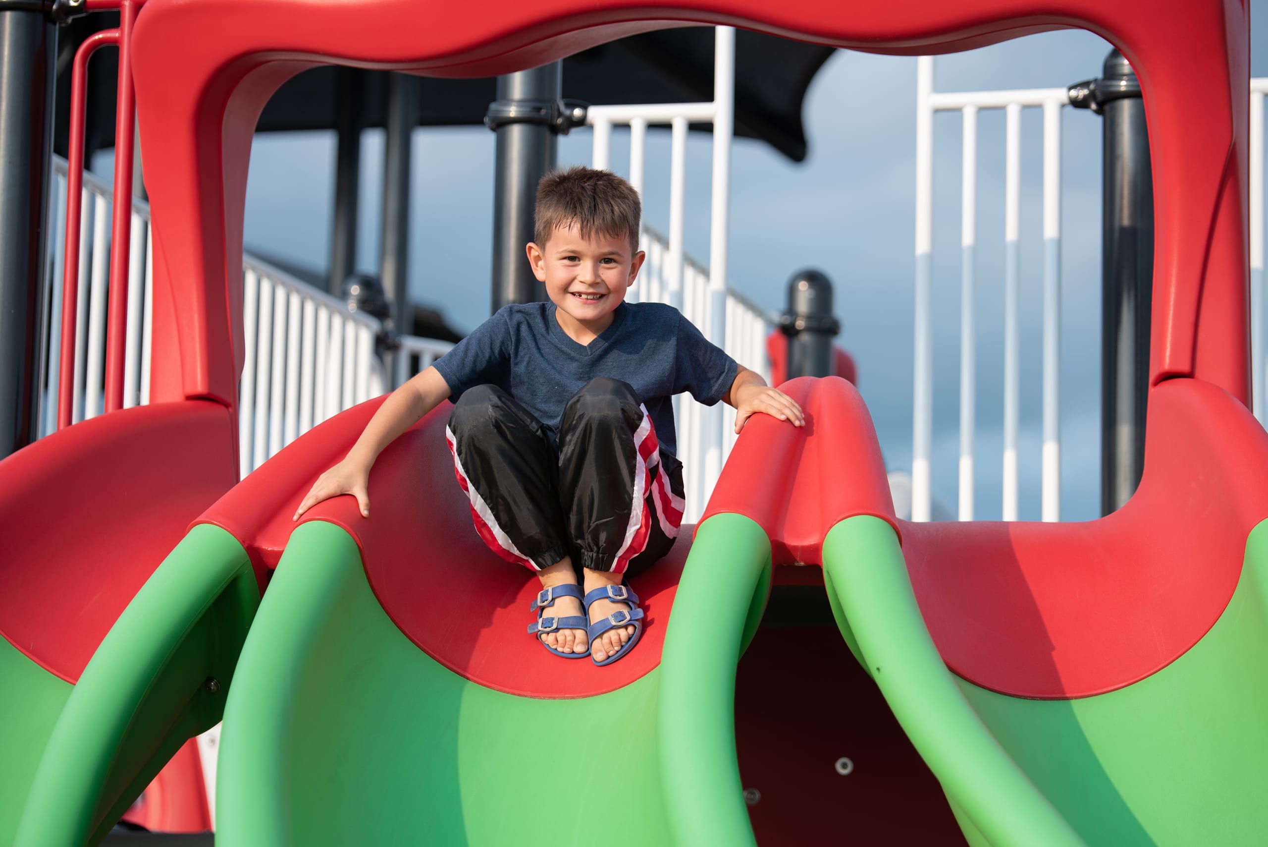 Accessible playground activity area at Pocono Raceway