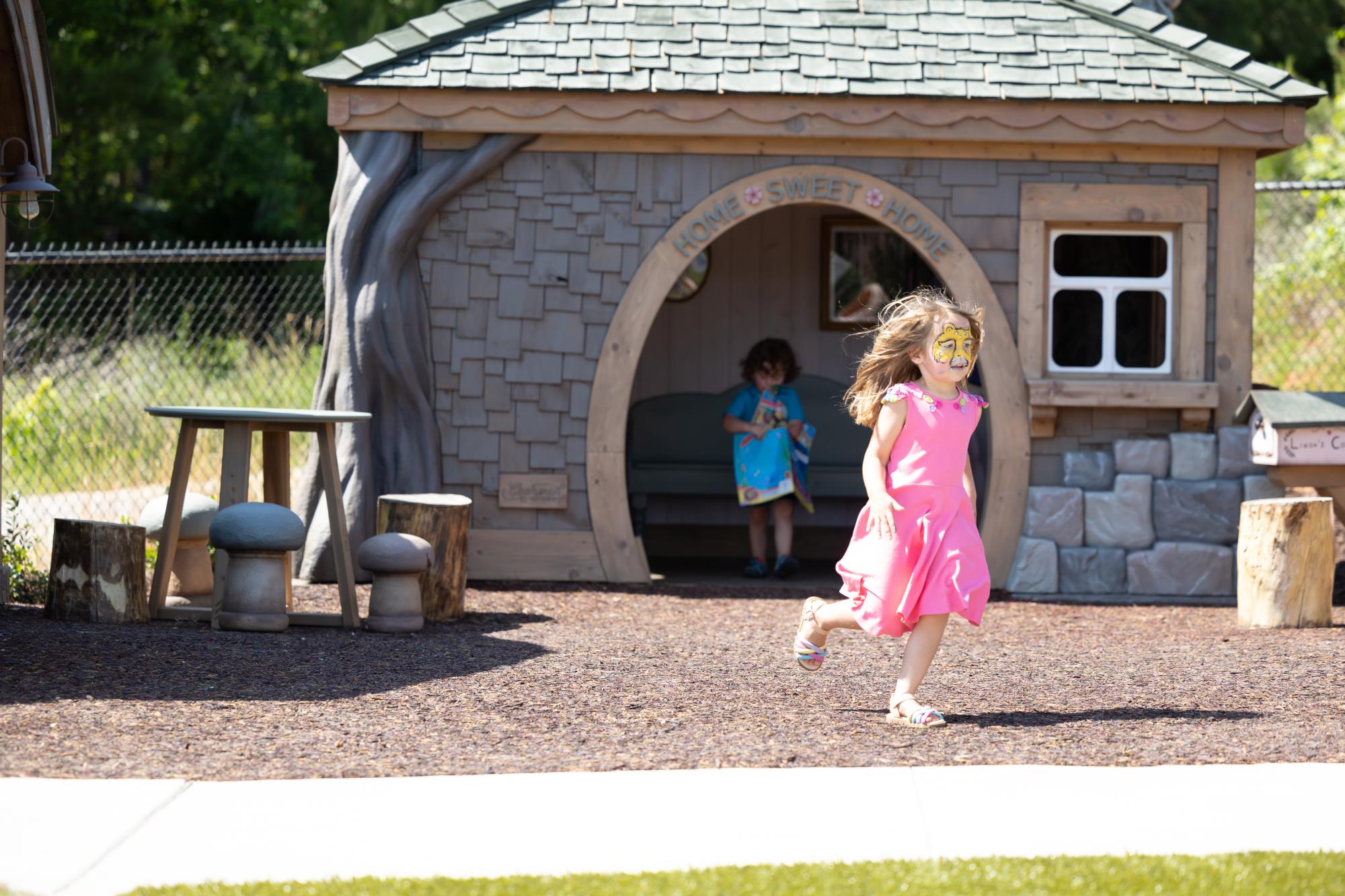 Mogul and terrain play area at Leo's Landing