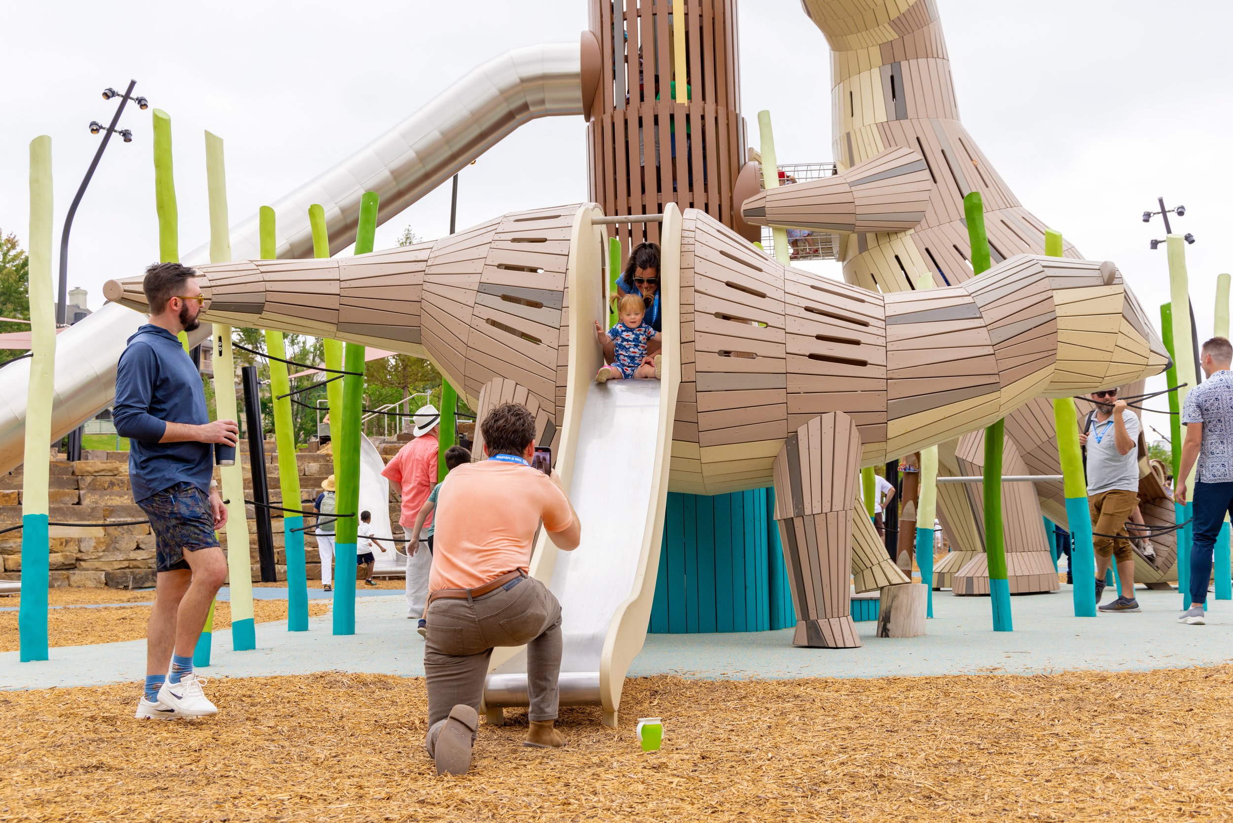 Children's playground area at Tom Lee Park
