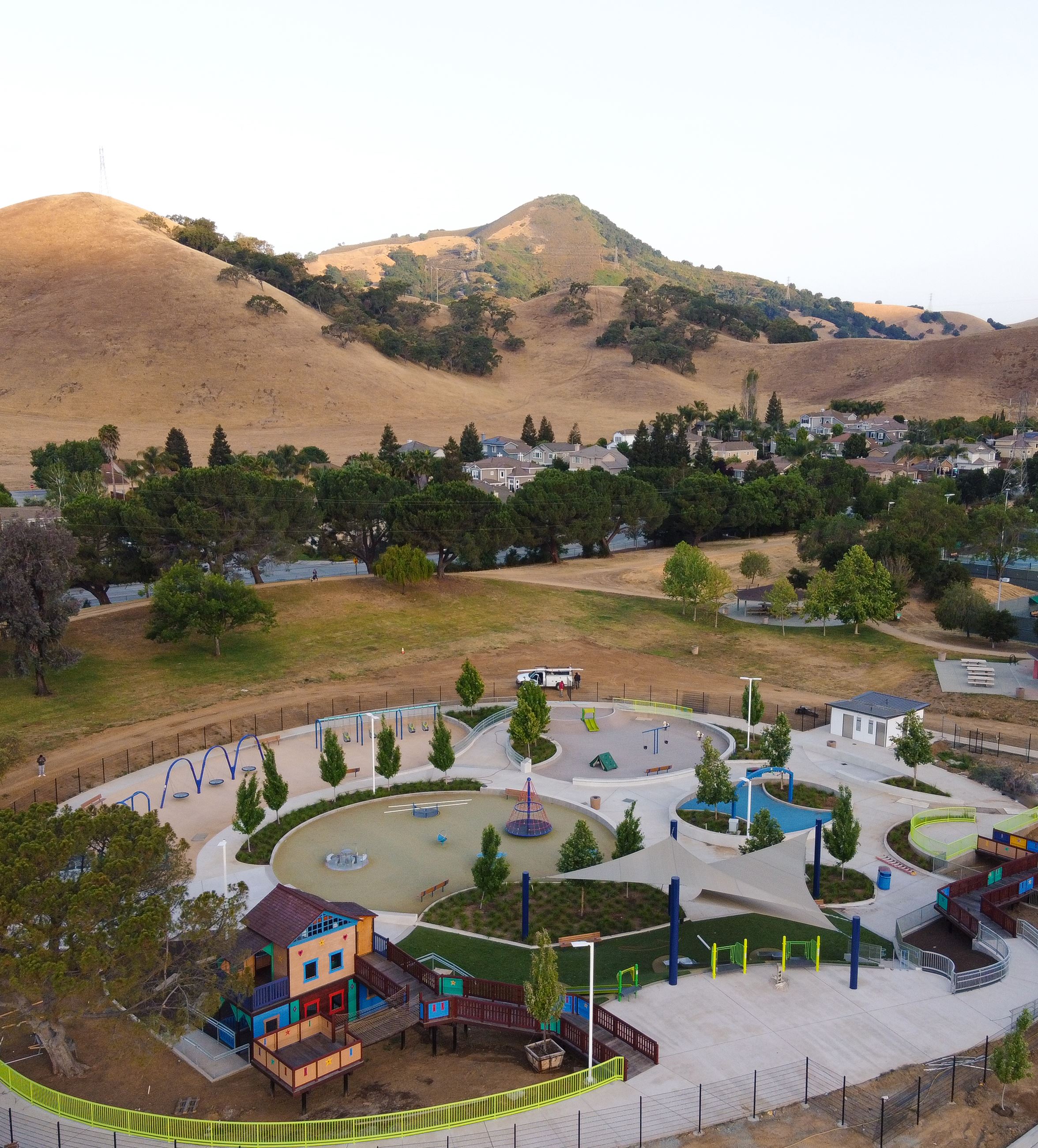 Inclusive playground at Community Park in Morgan Hill