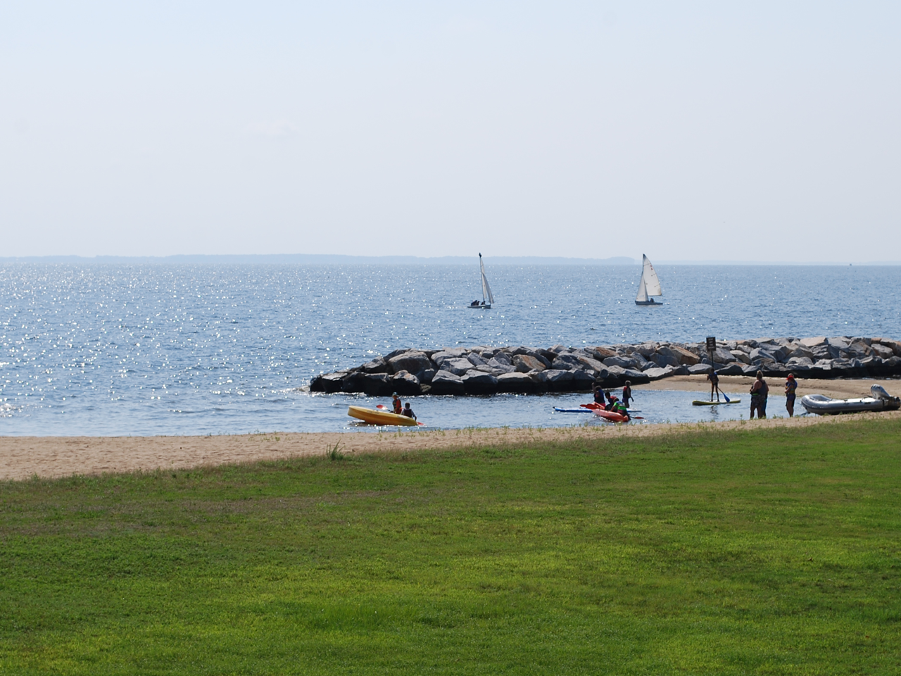 View of Mayo Beach Park on the South River and Chesapeake Bay