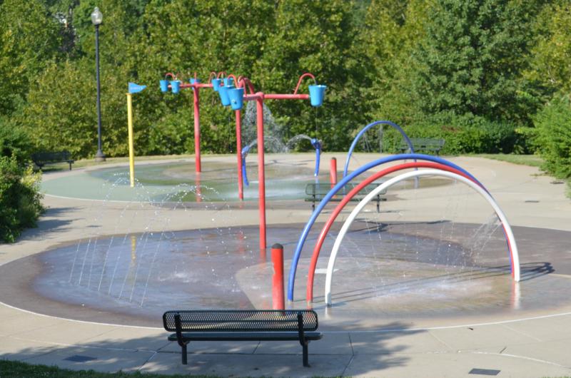 Splash pad at McCoy Park