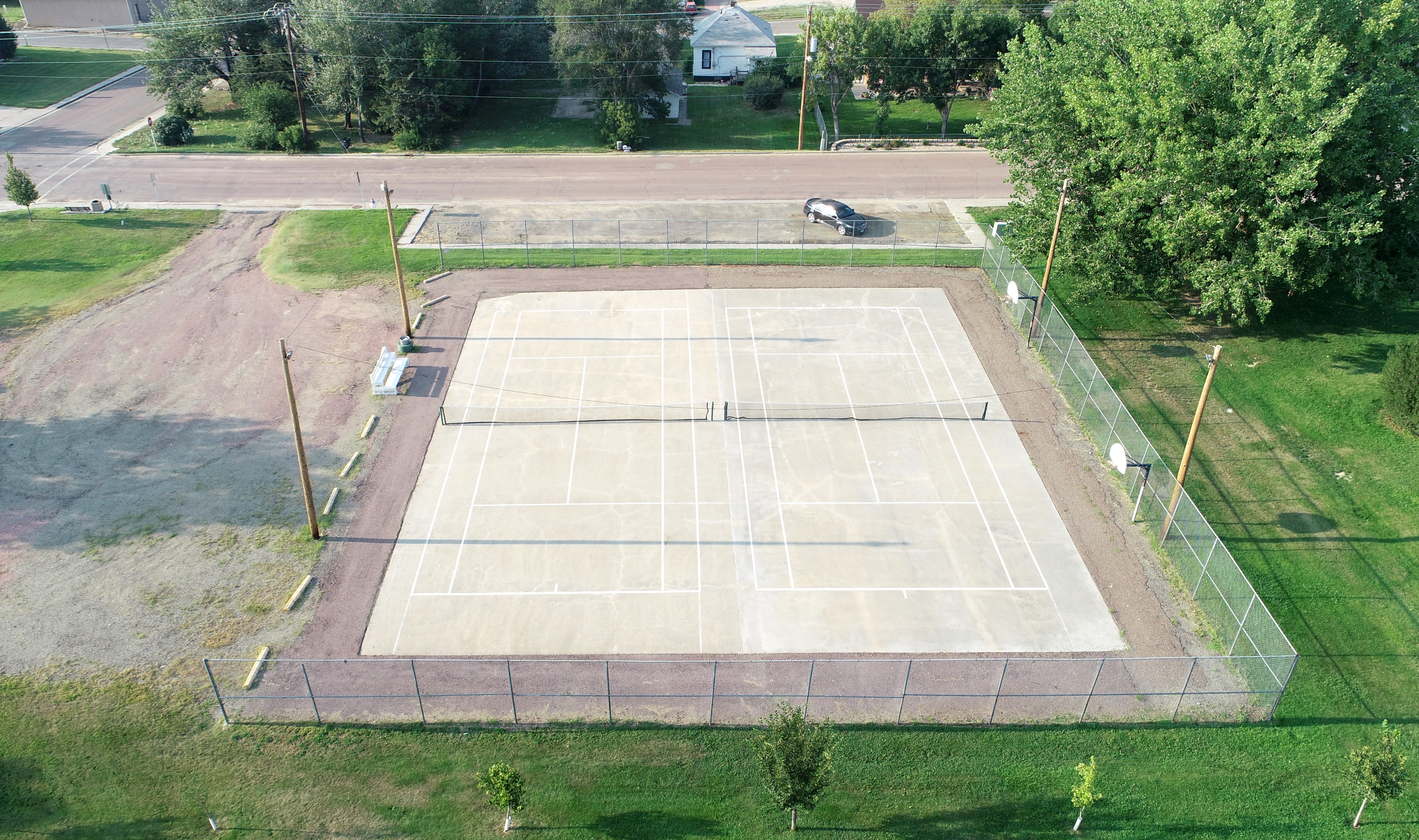 Court area at McDonald's Park