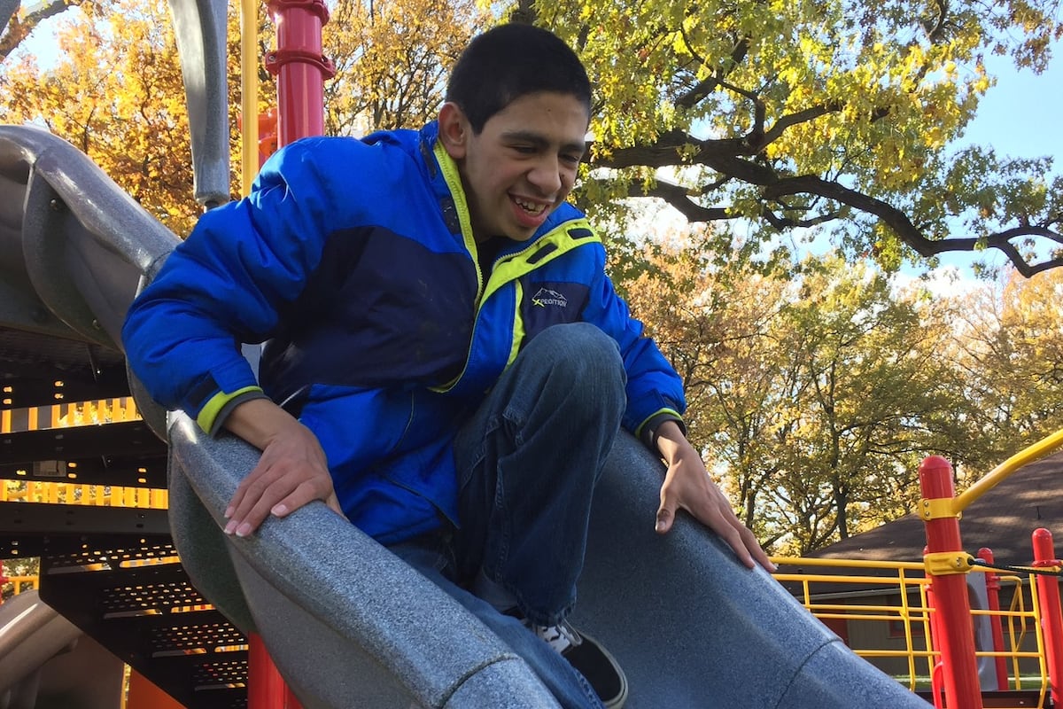Inclusive play equipment at McNaughton Park