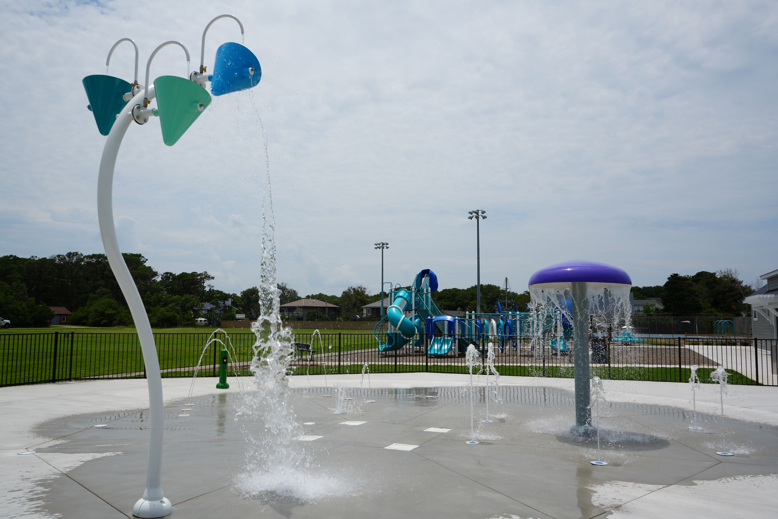 Splash pad at Meekins Field