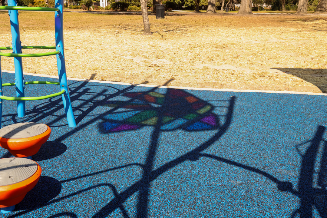 Feature structure at Memorial Park Playground in Sumter