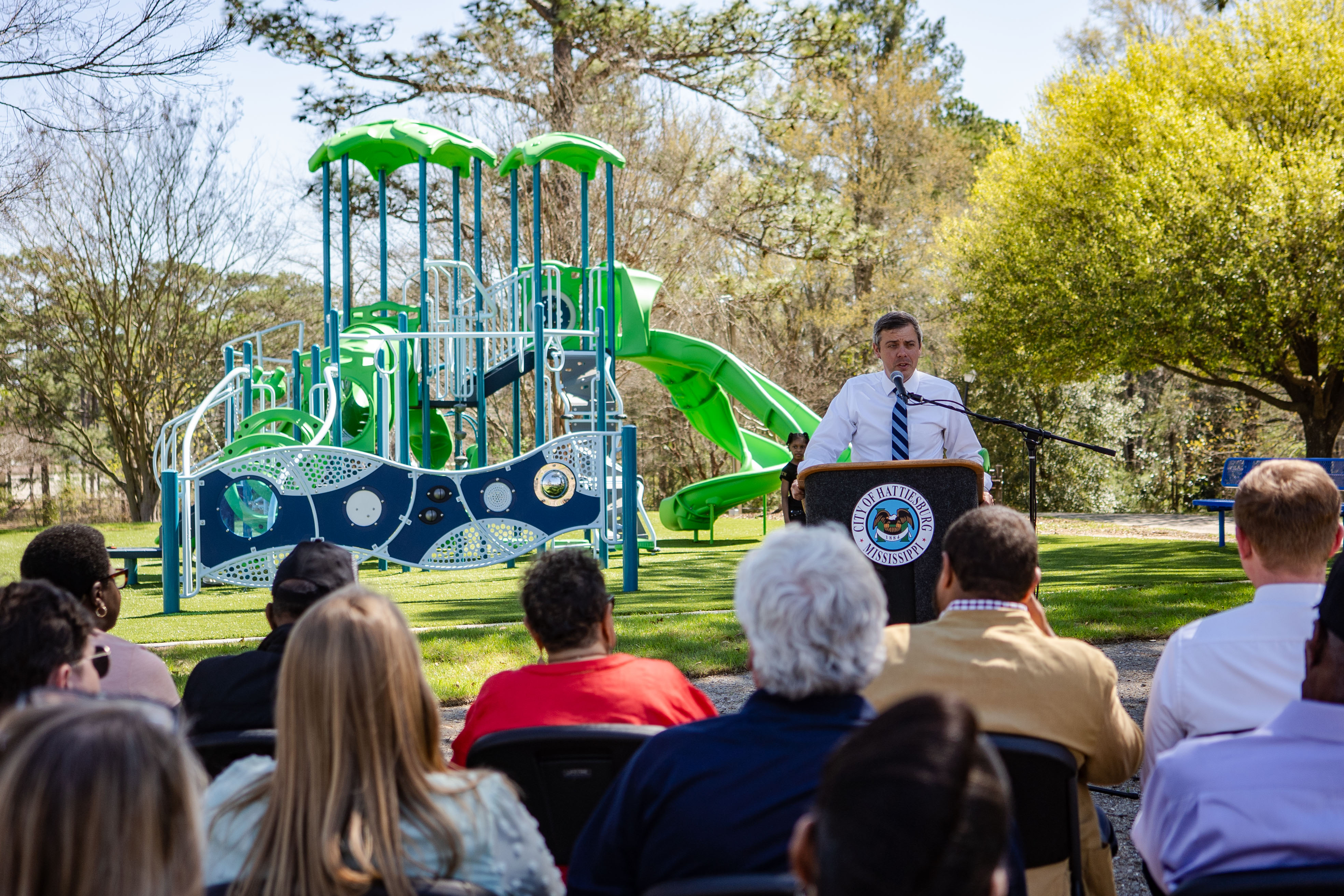 Play structures at Midtown Green Park