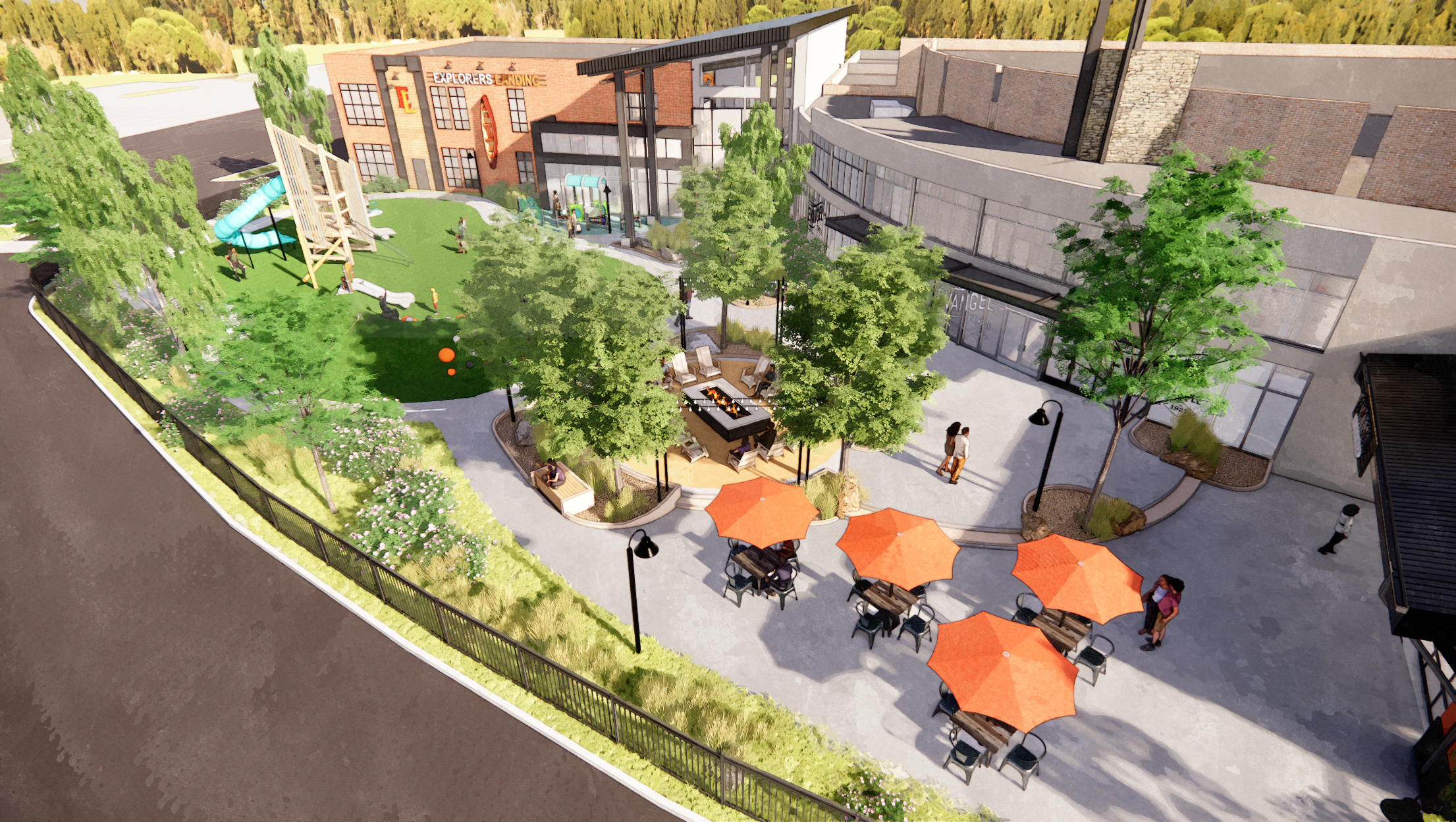 Additional playground view at Milltown Square