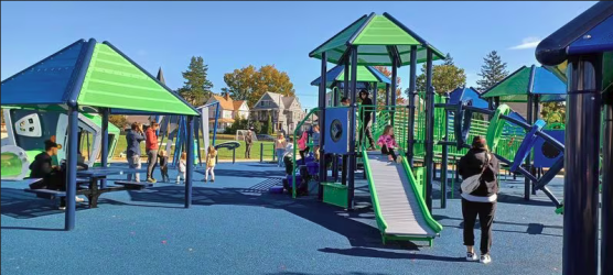 Accessible inclusive playground in Holyoke
