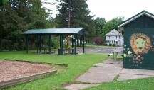 Play structure at Montgomery Street Playground in Ilion