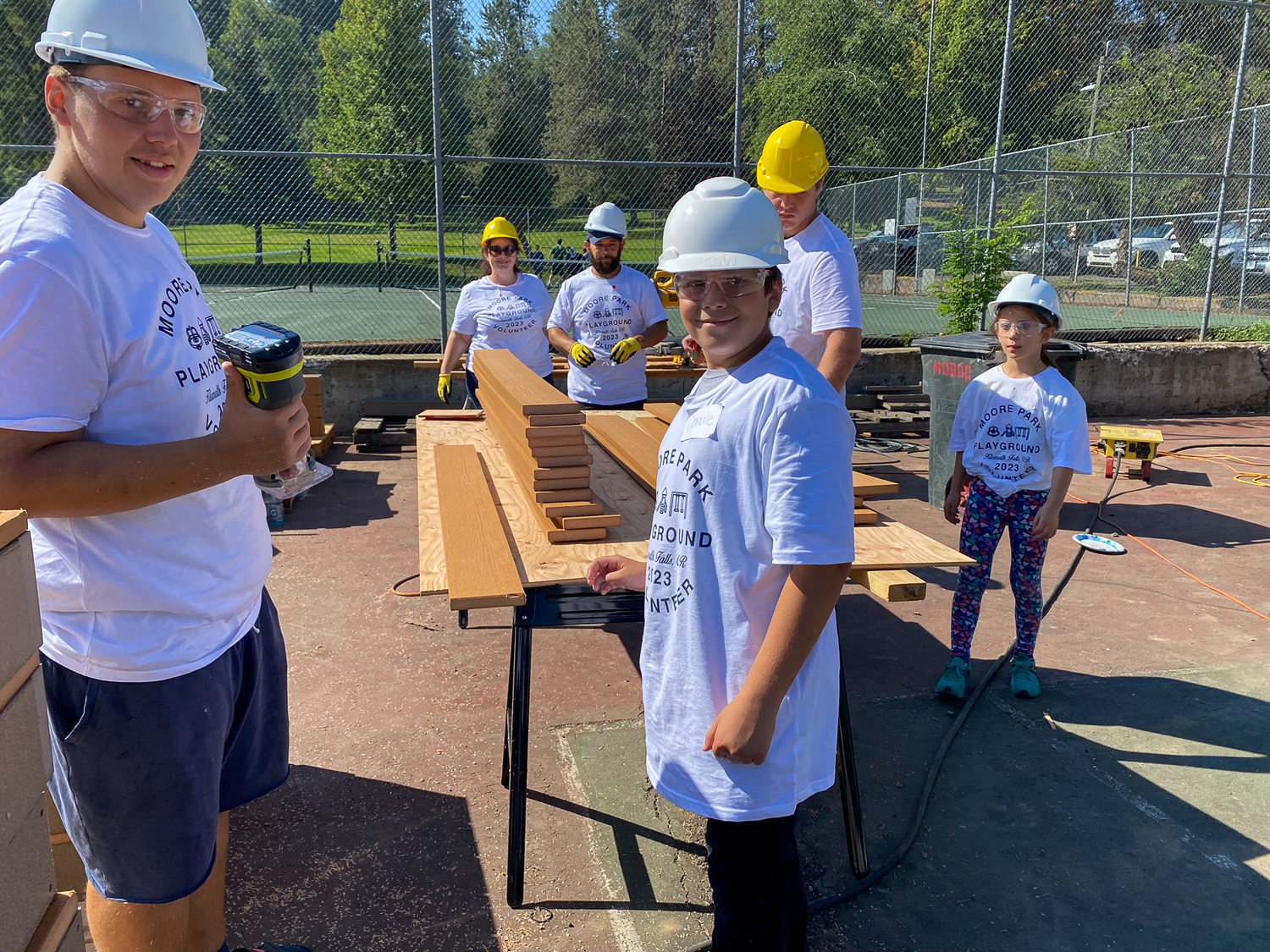 Accessible playground build day at Moore Park