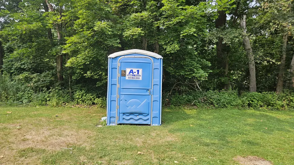 Accessible portable restroom at Mt. Pleasant Playground