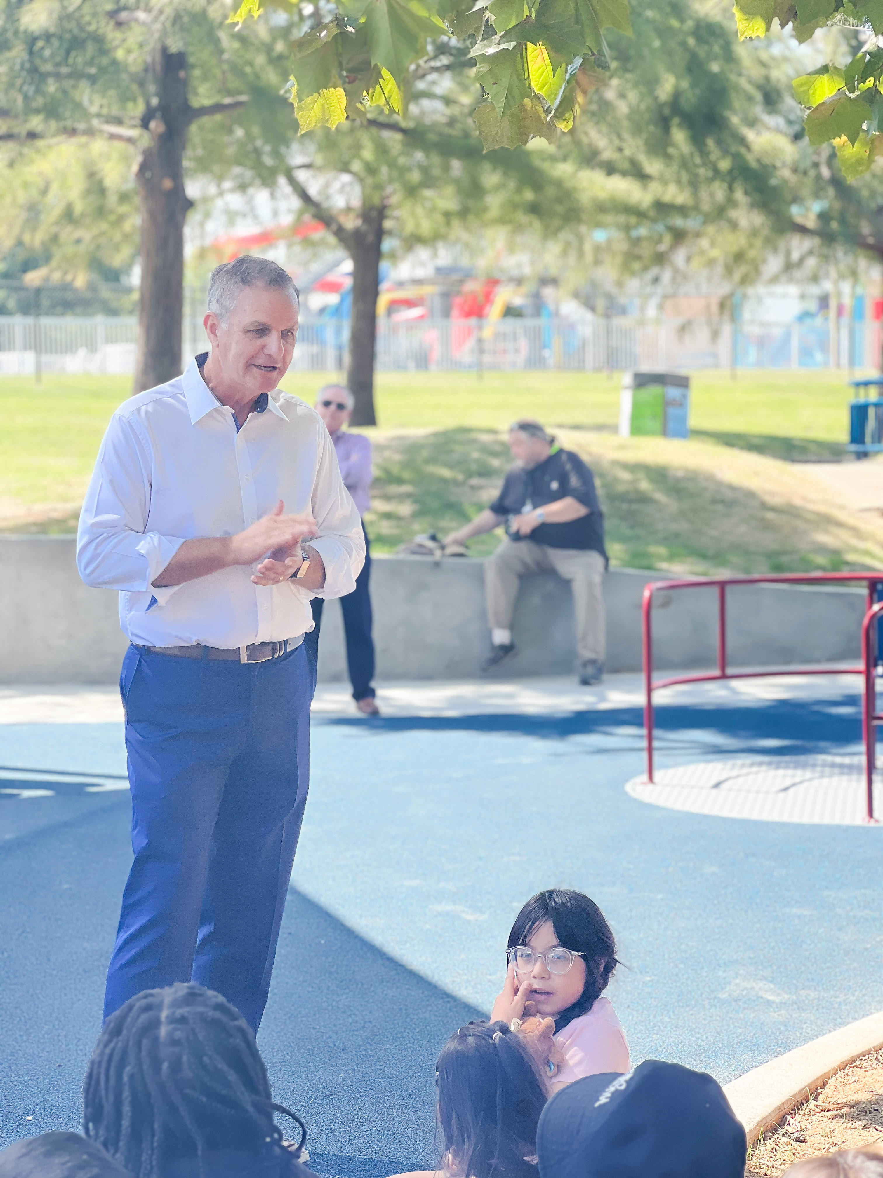 Inclusive play structure at Murphy Park Playground