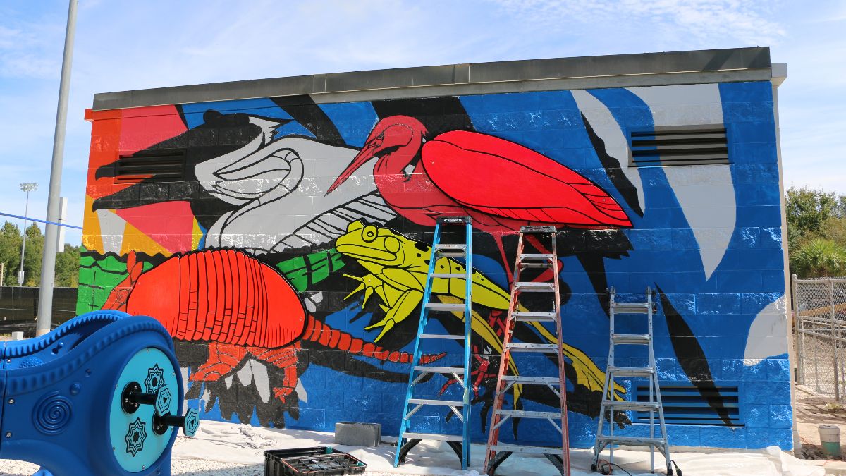 Wild Florida Parade tactile mural