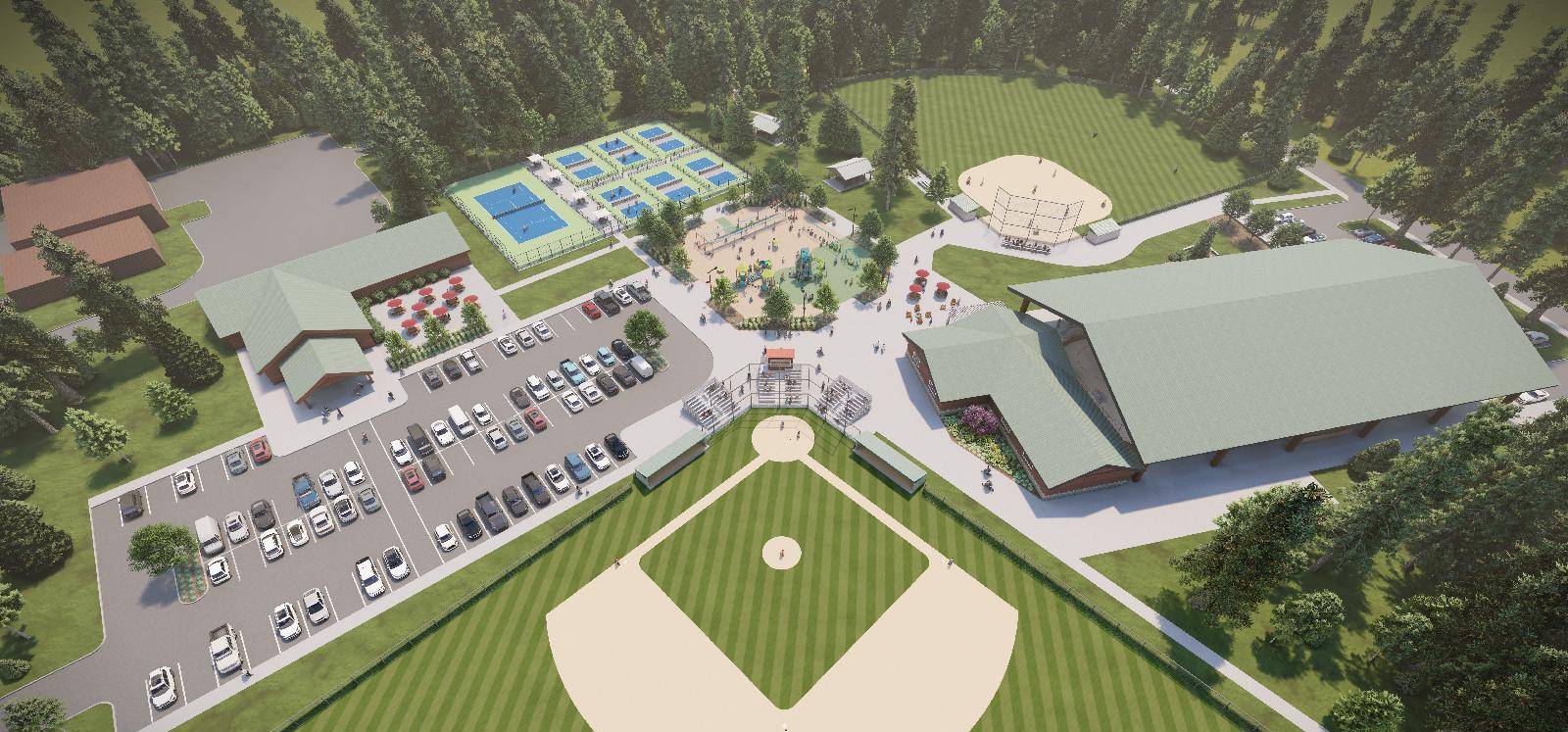 Nisswa City Park concept design rendering