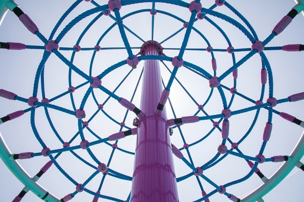 Main view of North Beach Playground in Santa Monica