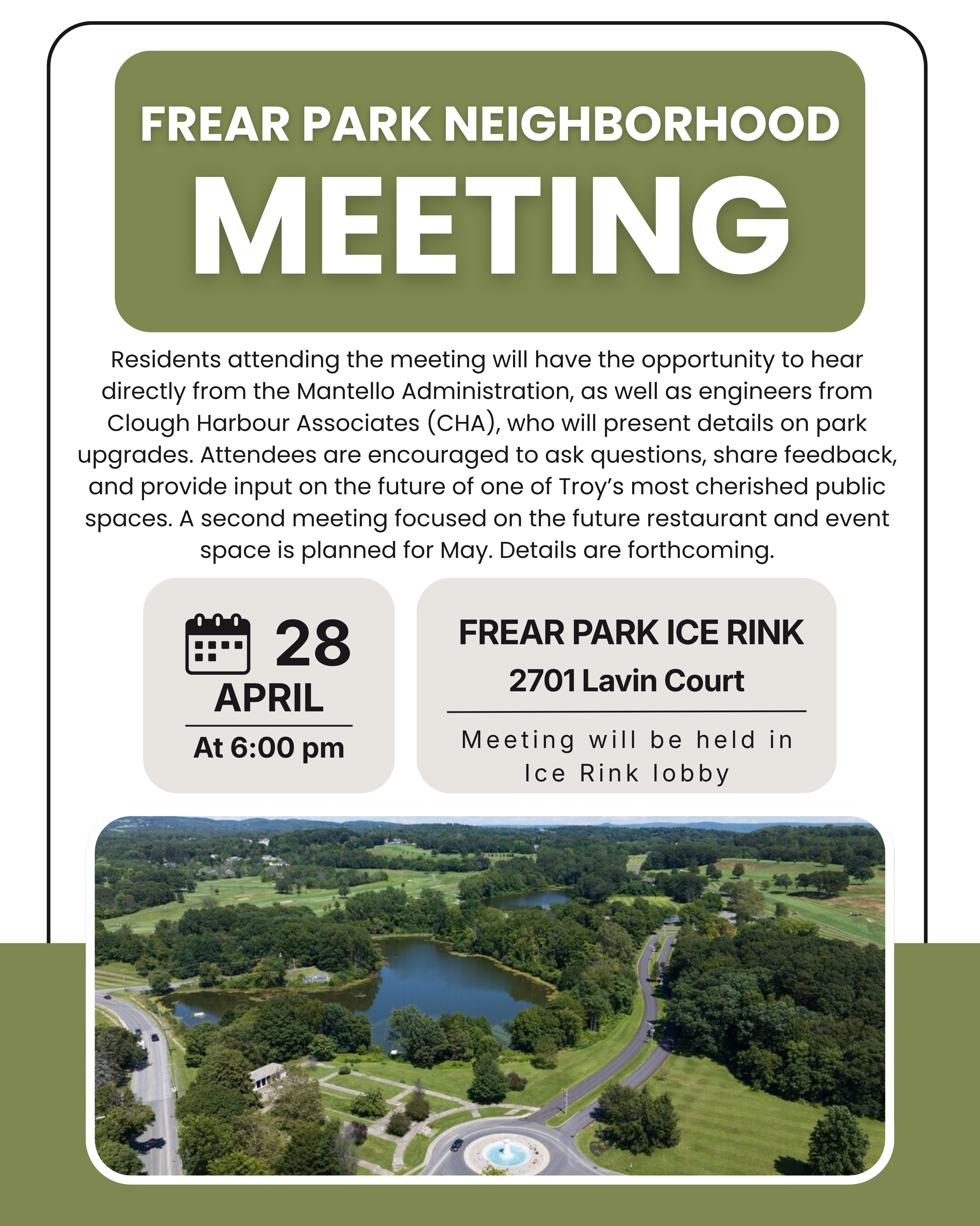 Official image from Troy's Frear Park improvements page