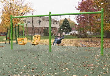 Play equipment at Northview Park Inclusive Playground