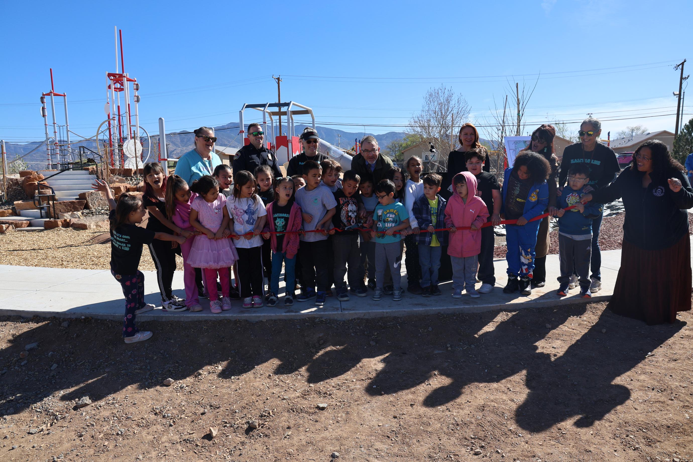 Playground photo from Officer Daniel Webster Memorial Children's Park news release