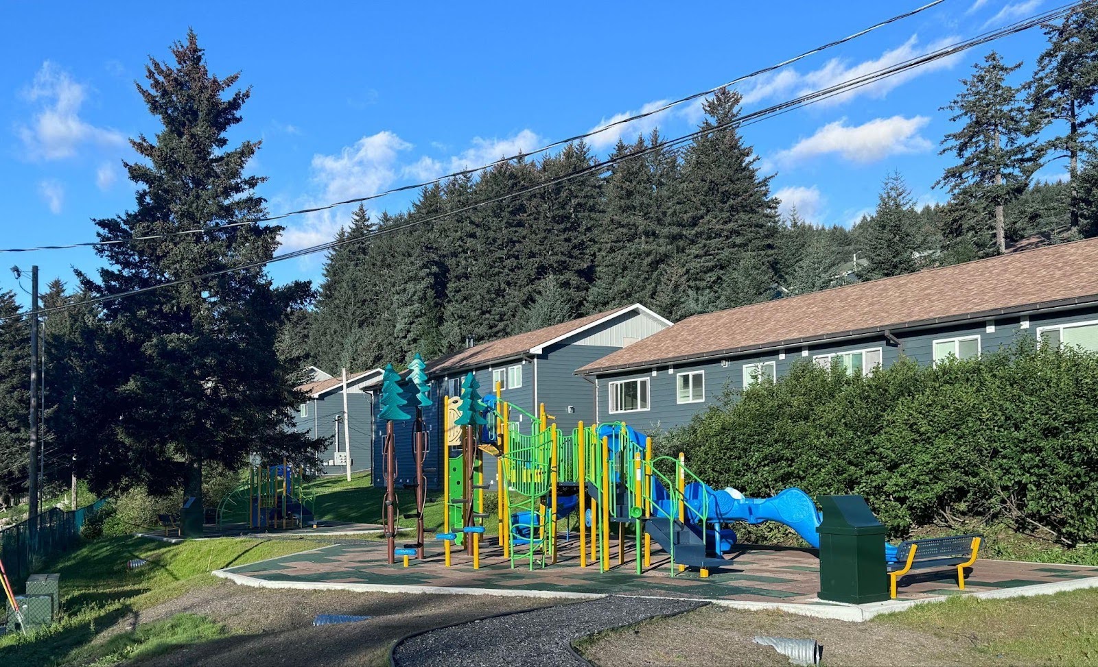 Play equipment at Pacific Terrace Playground