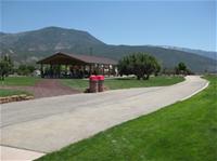 Pavilion and play area at Park Discovery in Cedar City