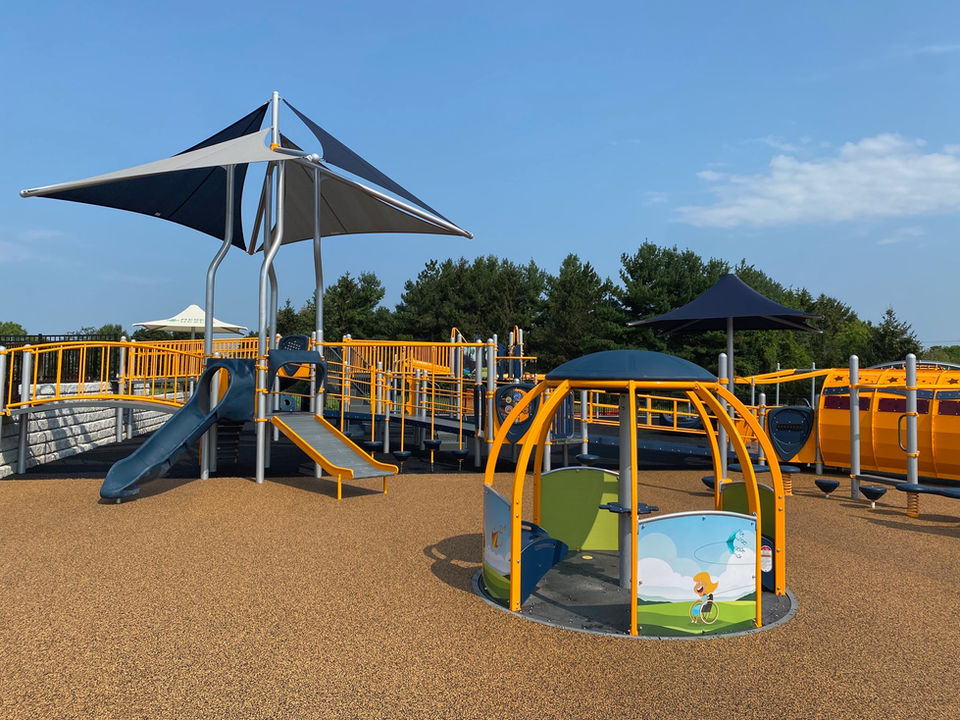 Accessible We Go Round at the Perrysburg Inclusive Playground