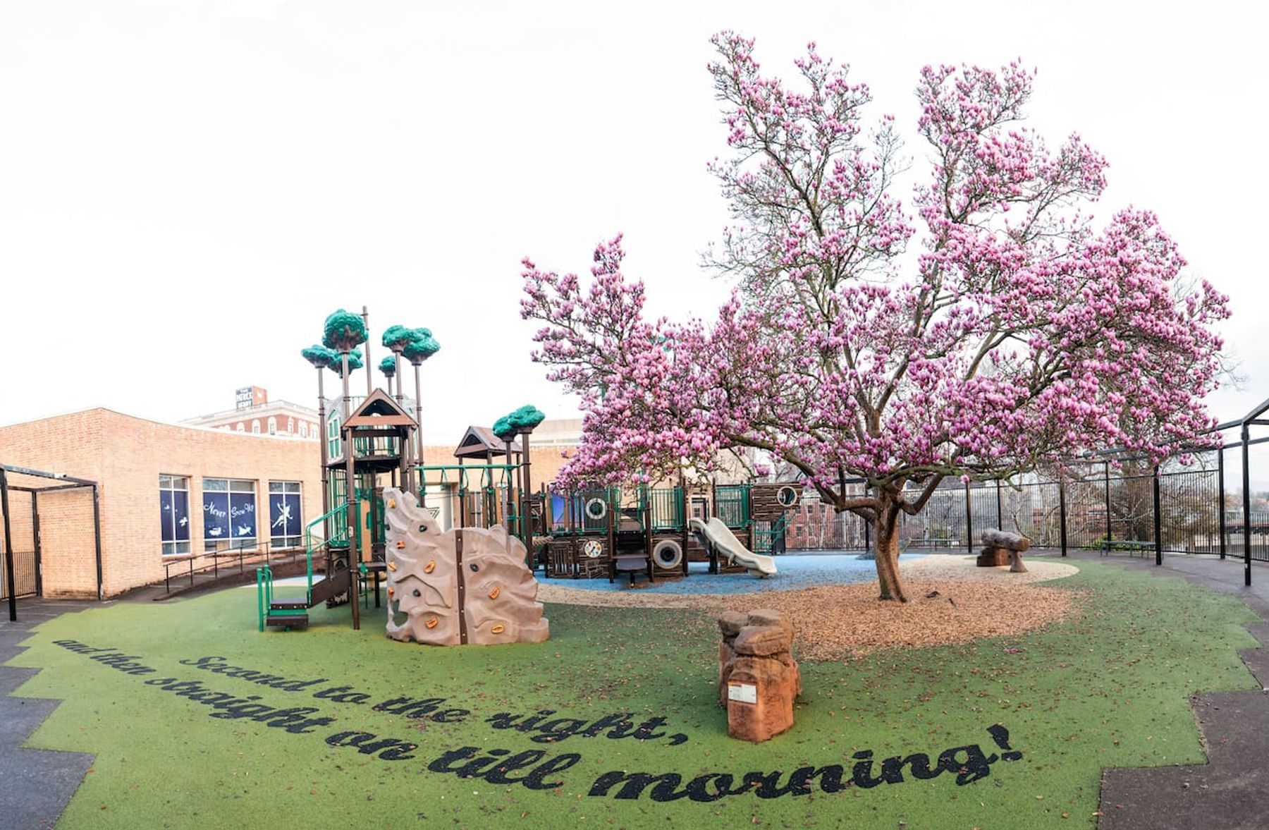 Play features at Peter Pan Playground