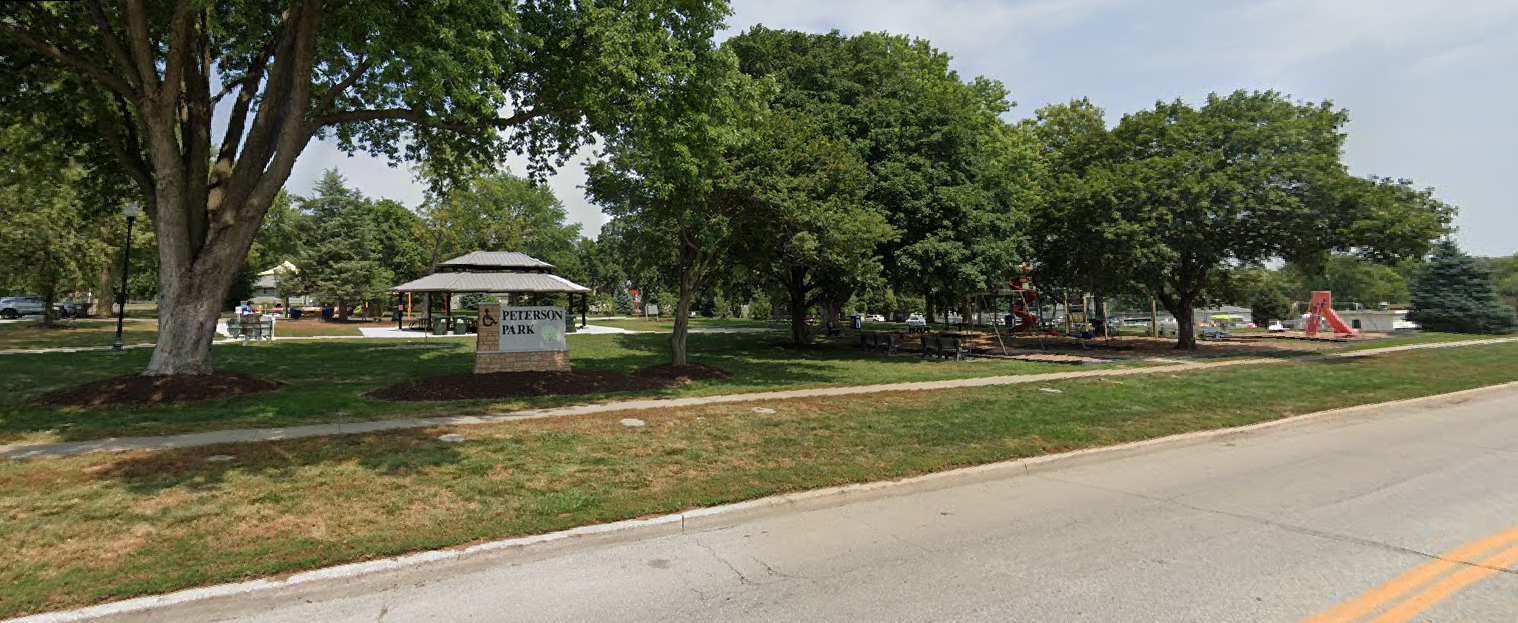 Peterson Park play area in Gretna