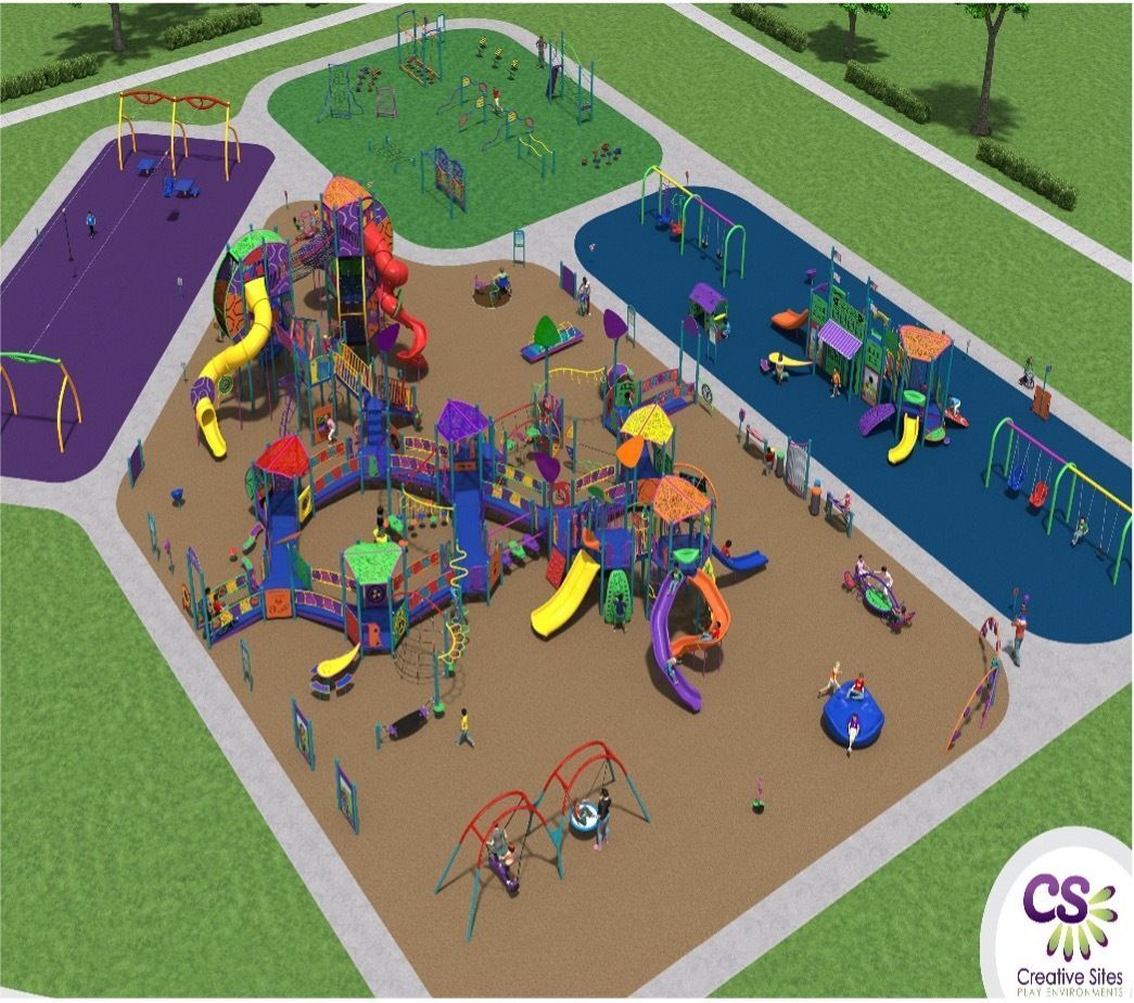 Pirnie Inclusive Playground preliminary design rendering