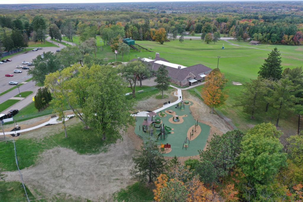 Overview of Playground for All at Chestnut Ridge Park